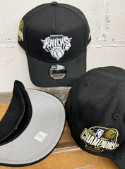 NY Knicks Championship A-Frame New Era Snapback Black Low Profile CHAMP PATCH