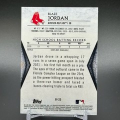 2021 Bowman Draft Invicta Blaze Jordan Gold Refractor #&rsquo;d /50 #BI-25 – Cardinals