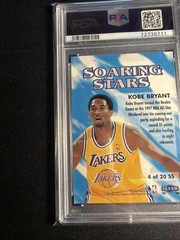 1997 Fleer #4 Kobe Bryant Soaring Stars Insert PSA 6 EX-MT Lakers HOF