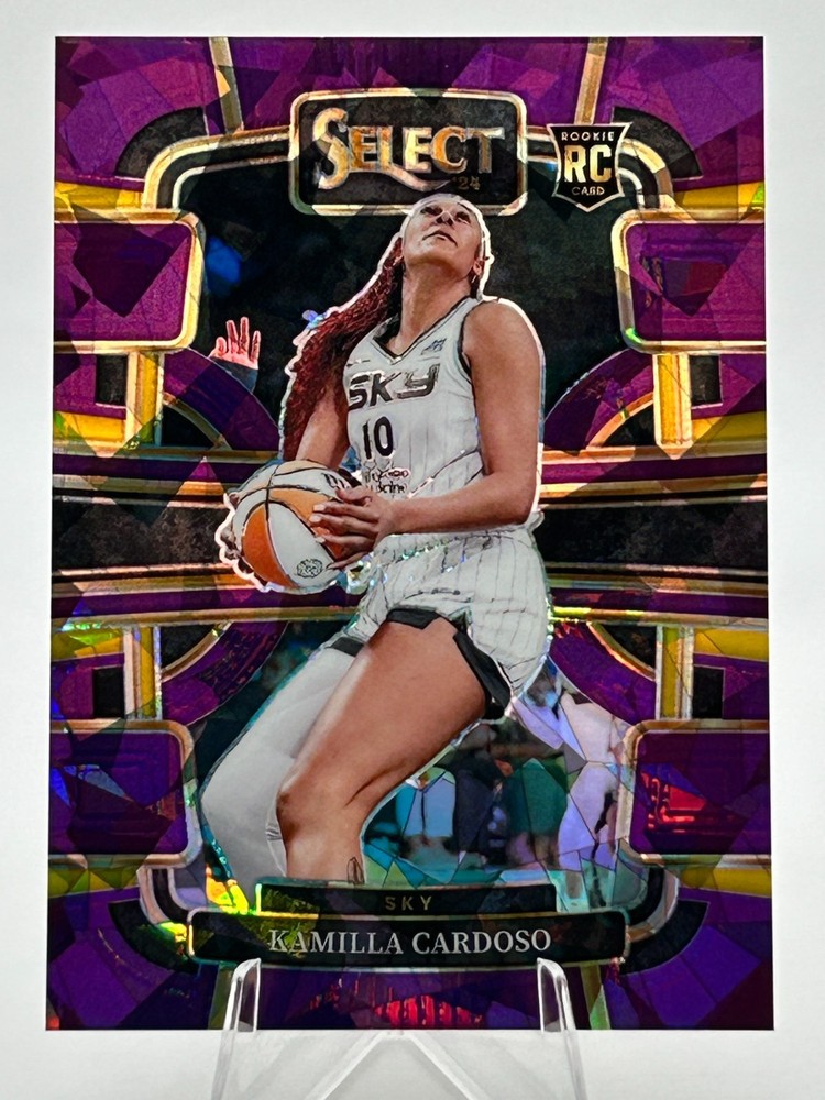 2024 Panini WNBA Select Kamilla Cardoso Purple Ice RC #33 /149 RC Chicago Sky