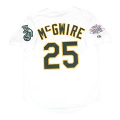 Mark McGwire Oakland Athletics 1989 World Series Home White Jersey Men&rsquo;s (S-3XL)