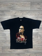 The Rock Dwayne Johnson WWF Vintage Authentic 2001 Shirt NWT Size M