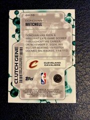 2025-26 Topps Chrome – Clutch Gene Donovan Mitchell #CG-10 Aqua Refractor /199