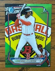 Justin Gonzales 1st 2026 Bowman Packfractor SSP 1989 Throwback /89 Red Sox