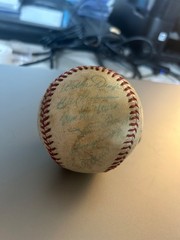 Facsimile signed autographed team souvenir baseball – 1950 Boston Red Sox