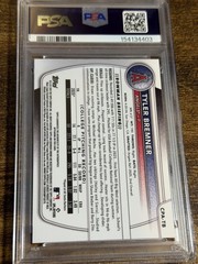 TYLER BREMNER 2025 Bowman Draft #CPA-TB Orange Wave Refractor Auto /25 PSA 10