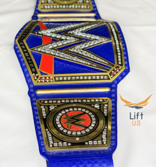 Universal Heavy Weight Championship Replica Title Belt Adult Size 2mm Brass Blue