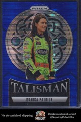 2025 Panini Prizm #23 Danica Patrick Talisman Blue Pulsar #/75