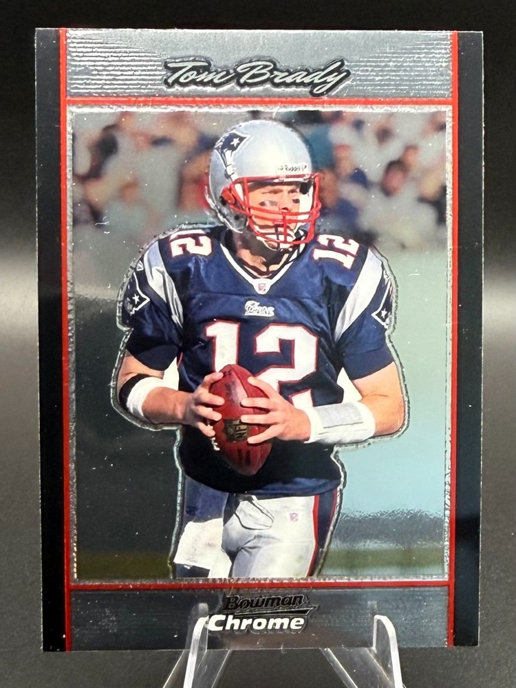 Tom Brady 2007 Bowman Chrome Football Card #BC172 New England Patriots – 1879