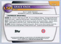Grace Knox Rose Gold Mojo 1/1 2025-26 Bowman Chrome Prospect 1st #BCP-48