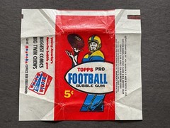 1957 TOPPS FOOTBAL 5 CENT WAX PACK WRAPPER – See Quality Photos For Condition