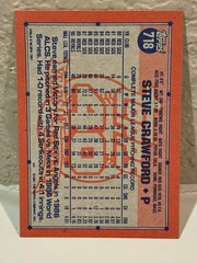 1991 Topps Desert Shield Steve Crawford #718 Kansas City Royals NRMT J