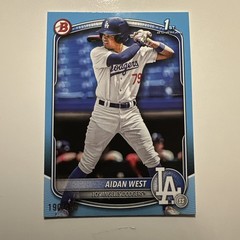 2025 Bowman Draft #BD-6 Aidan West 1st Bowman Sky Blue /499