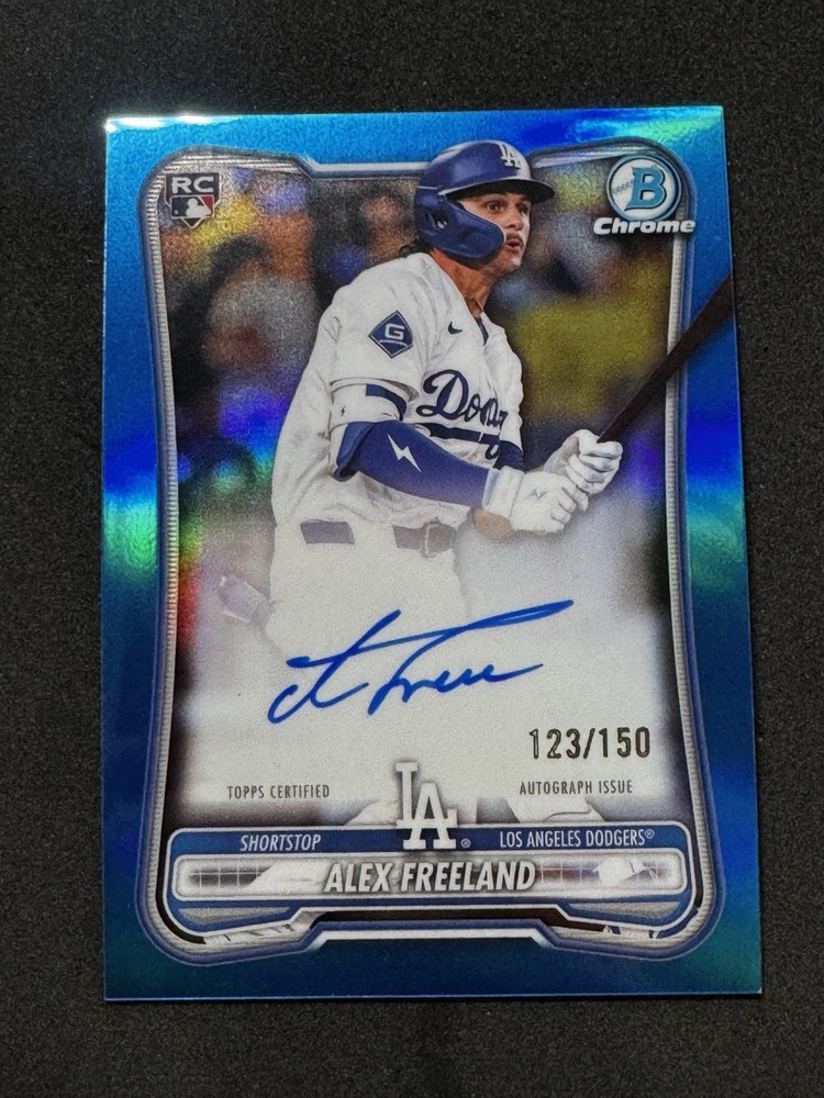 2026 Bowman Chrome Alex Freeland Blue Refractor Auto RC /150
