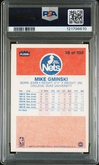 1986 Fleer Mike Gminski #38 Autograph PSA 6 Auto 9 Mint – Low Pop
