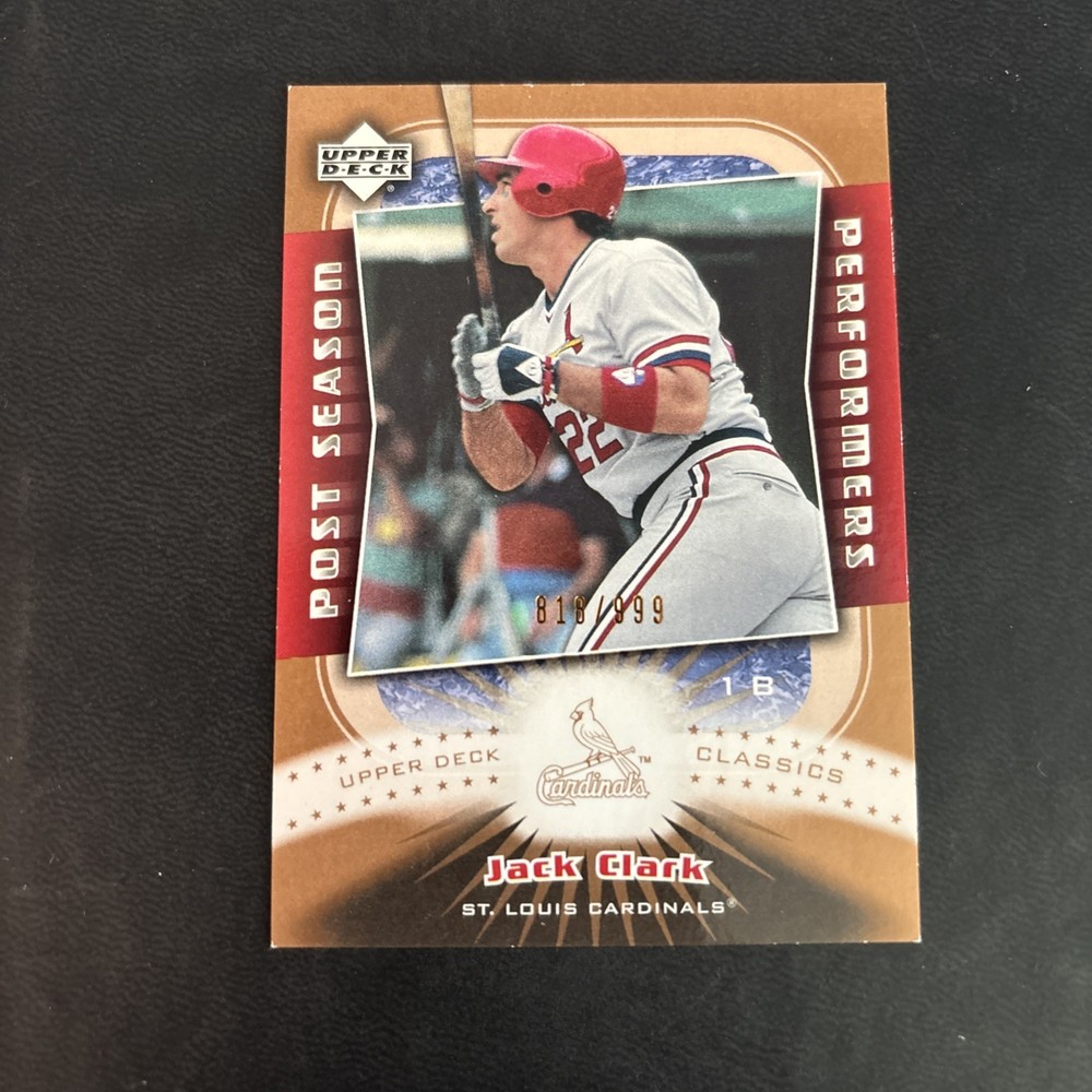 2005 Upper Deck Classics – Post Season Performers Jack Clark #PP-JC /999