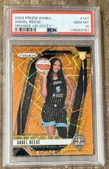 2024 Prizm WNBA Angel Reese RC PSA 10💎Orange Velocity Prizm Rookie🔥PERFECT