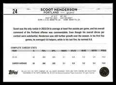 2024-25 Topps Chrome #24 Scoot Henderson Prism Refractor