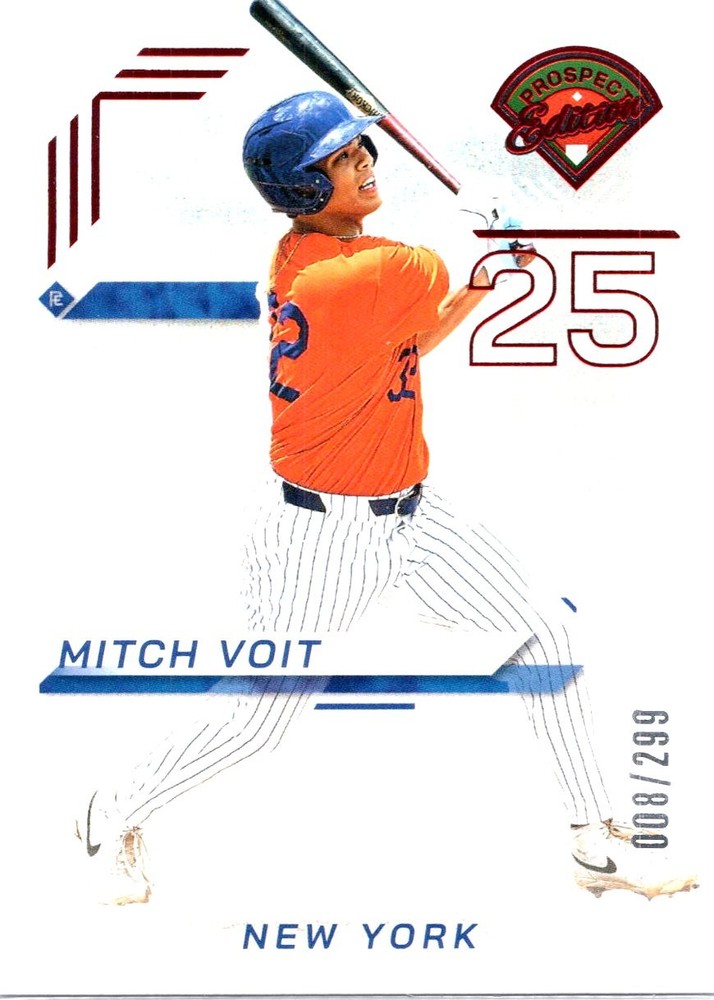 2025 Panini Prospect Edition #20 Mitch Voit Red /299