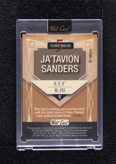 2024 5 Card Draw Purple/Pink Blue Foil 3/3 Ja&rsquo;Tavion Sanders Rookie Auto RC 1co7