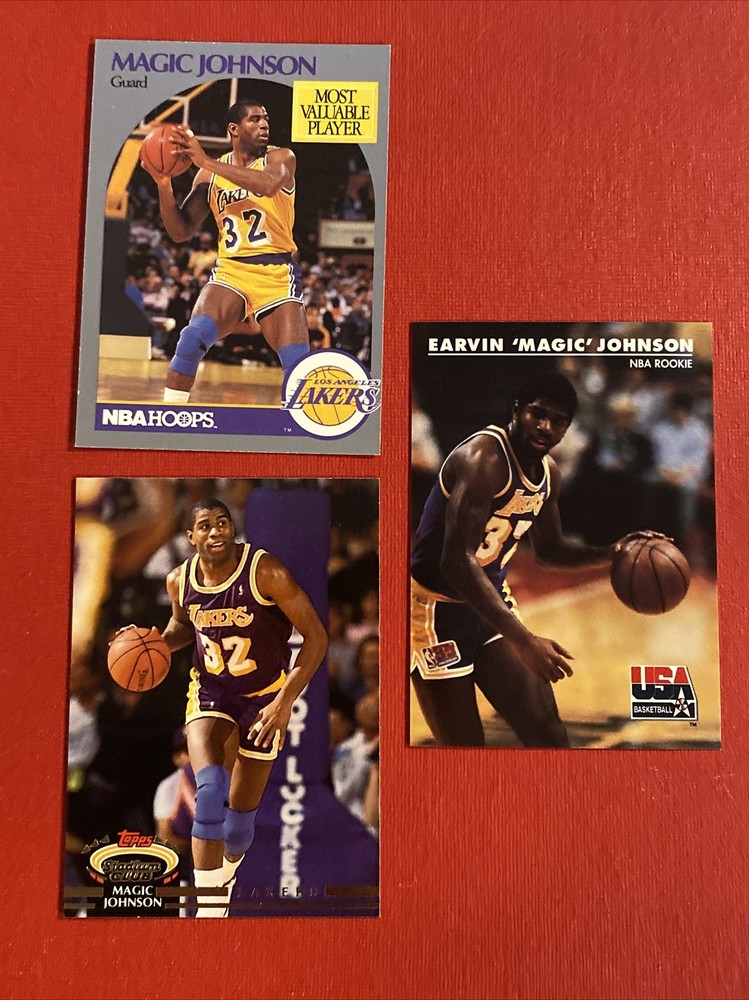 EARVIN MAGIC JOHNSON Fleer Ultra – Tradition- Skybox NBA Rookie