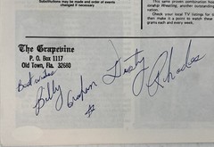 Dusty Rhodes+ Superstar Billy Graham SIGNED Grapevine Wrestling Program JSA Cert