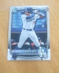 Aiden West 2025 Bowman Draft Chrome #BDC-6 Los Angeles Dodgers
