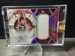 2025-26 Topps Three Rookie Relic Autograph Kasparas Jakucionis /49 Miami Heat
