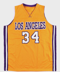 Shaq Shaquille O&rsquo;Neal Signed Yellow Gold Jersey Auto Beckett BAS Witnessed