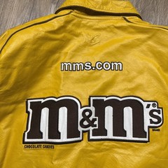 Nascar Jacket Mens L Yellow M&M Elliot Sadler JH Design Jeff Hamilton Chase