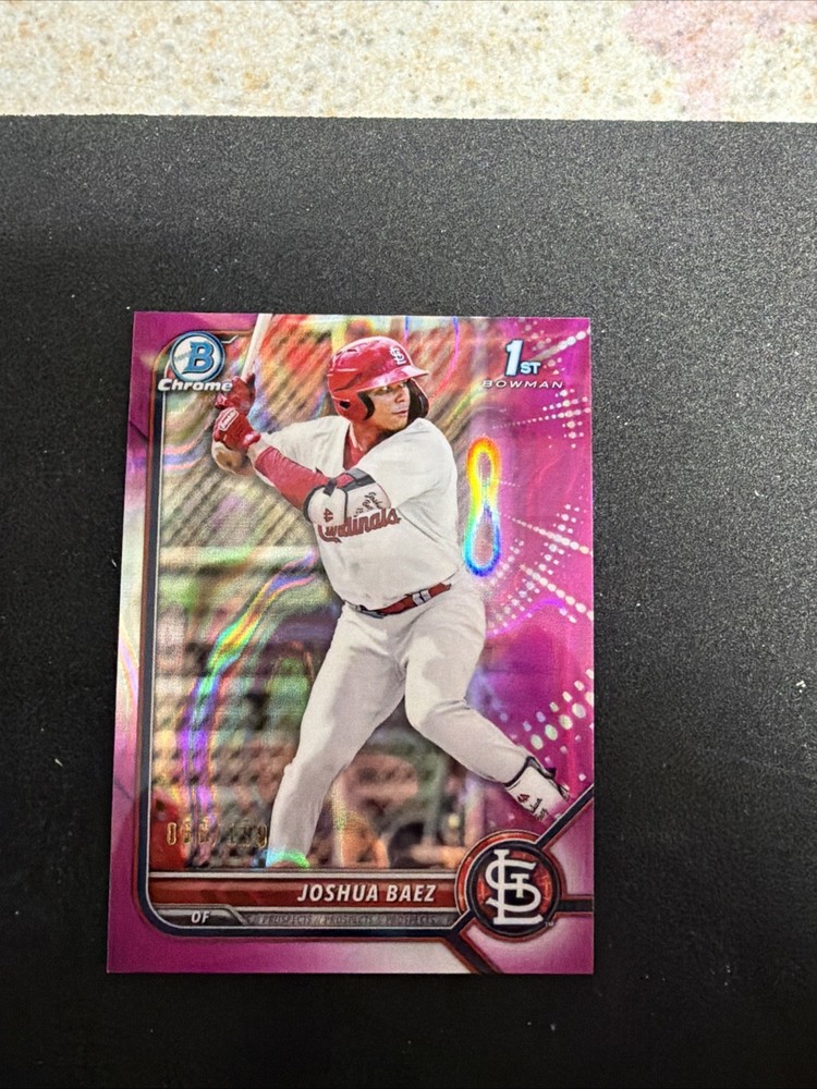 2022 JOSHUA BAEZ Bowman Chrome Fuchsia Refractor /199 BCP-112
