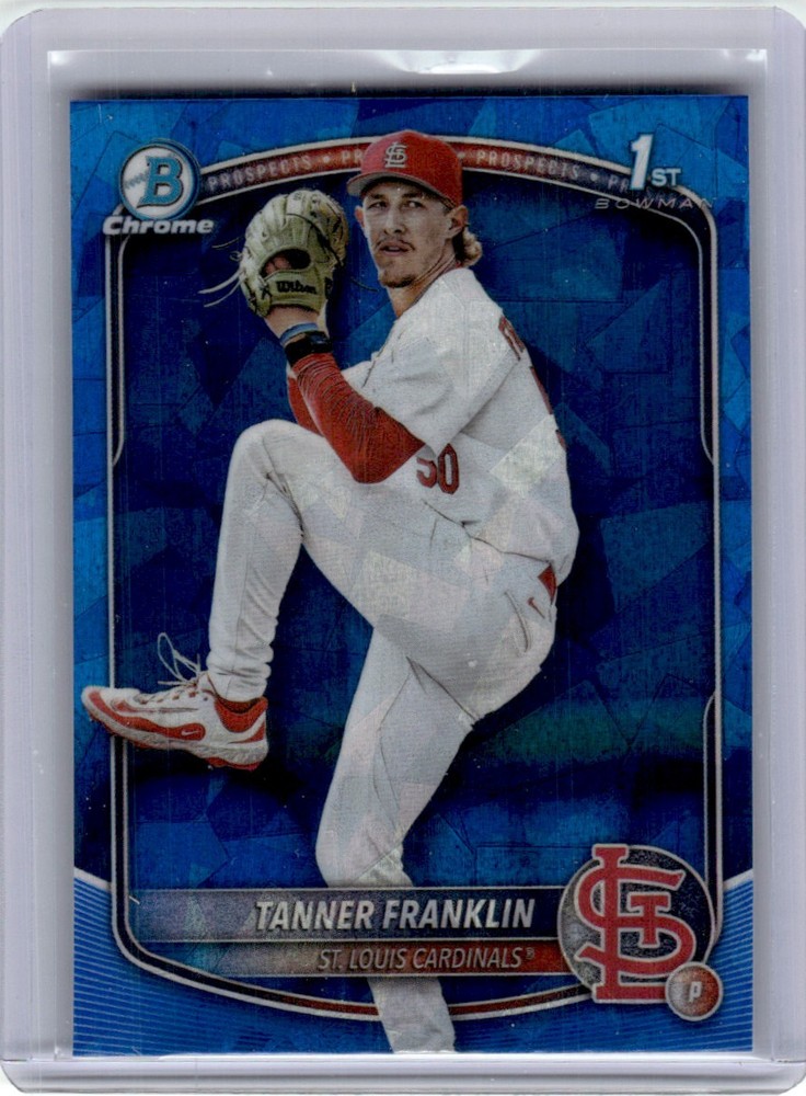 TANNER FRANKLIN 2025 BOWMAN DRAFT CHROME SAPPHIRE REFRACTOR #BDC-90
