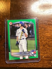 2025 Bowman Draft Jake Cook Green /99 #BD-97 1st Bowman RC Blue Jays