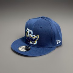 Tampa Bay Rays New Era 9Fifty Navy Flat Brim Embroidered Adjustable Snapback Hat