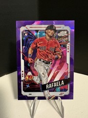 2024 Topps Cosmic Chrome Ceddanne Rafaela Purple Nebula Refractor 114/150 (RC)