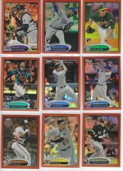 2012 Topps Chrome Refractor parallels Orange Blue Xfractor Purple pick your card