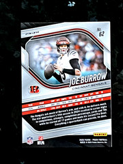 2025 Panini Prizm Joe Burrow Orange Cracked Ice Cincinnati Bengals #62