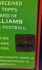 2004 Topps – Autographs Reggie Williams #T-RWI (AU, RC)