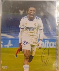 Vinicius Jr. Signed 11×14 Photo Real Madrid UCL Beckett BAS Witnessed