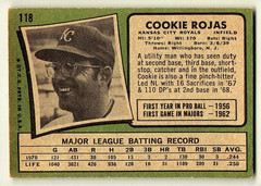 1971 Topps #118 Cookie Rojas *See Description*