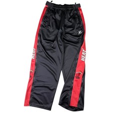 Vintage Miami Heat Warmup NBA Pants Zipway Adult Size Small Full Zip