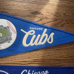 Lot Or 2Chicago Cubs Luxury Wool Blend Felt Pennant Winning Streak Sports MLB