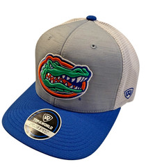 Florida Gators Top of the World Royal Blue Two Tone Gray & Blue Flex Fit Hat