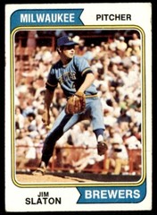 1974 Topps Jim Slaton Milwaukee Brewers #371