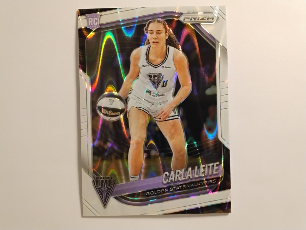 2025 Panini Prizm WNBA #6 Carla Leite (RC) White Seismic Prizm