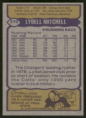 1979 Topps – Lydell Mitchell #270