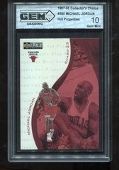 Michael Jordan 1997-98 Collector&rsquo;s Choice #385 Hot Properties NBA GEM MINT 10