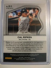 Cal Ripken (Lot Of 3) 2 2022 Prizm Refractors, Green, Purple,2025 Orange 181/ P.