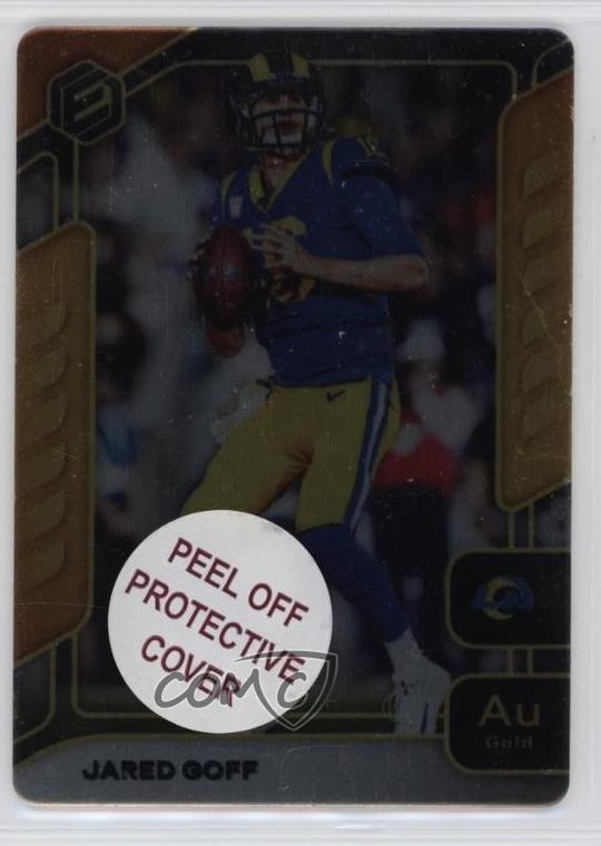 2020 Panini Elements Gold 36/79 Jared Goff #20 8mm