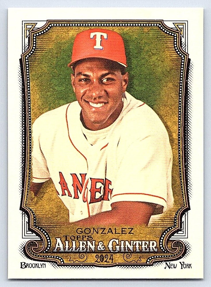 JUAN GONZALEZ RANGERS 2024 TOPPS ALLEN & GINTER HIGH # SP #311